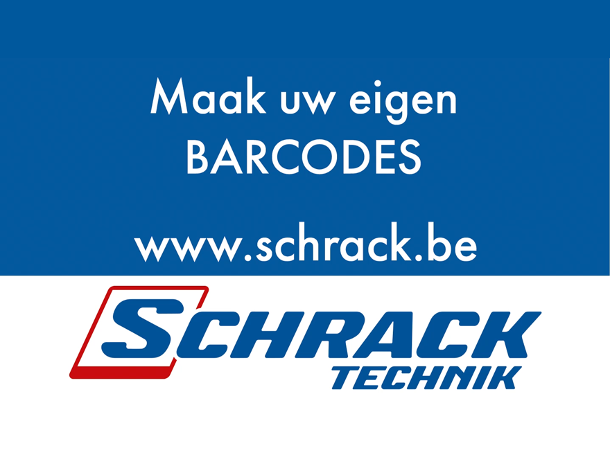 Maak uw eigen barcodes | Schrack Technik België